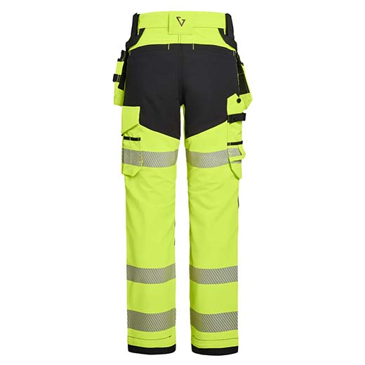 Elevate Håndverksbukse KL2, Gul/Svart 3 Elevate Håndverksbukse KL2, Gul/Svart - Bilde 3