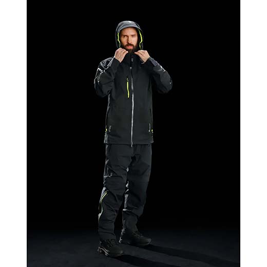 Skalljakke 9277 Protec, Svart/Gul 2 Skalljakke 9277 Protec, Svart/Gul - Bilde 2